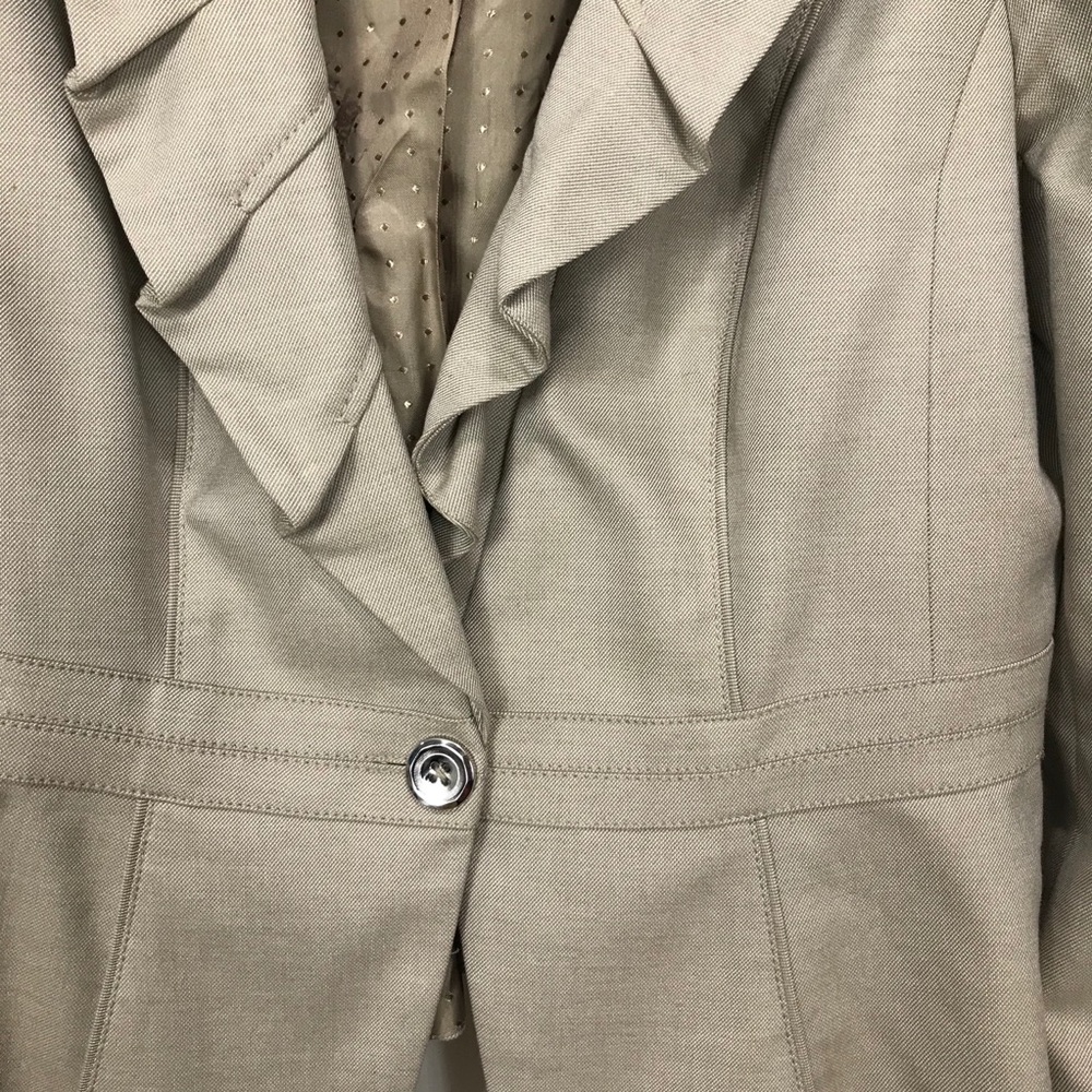 White House Black Market Tan Jacket Blazer Size 8 - Picture 7 of 10